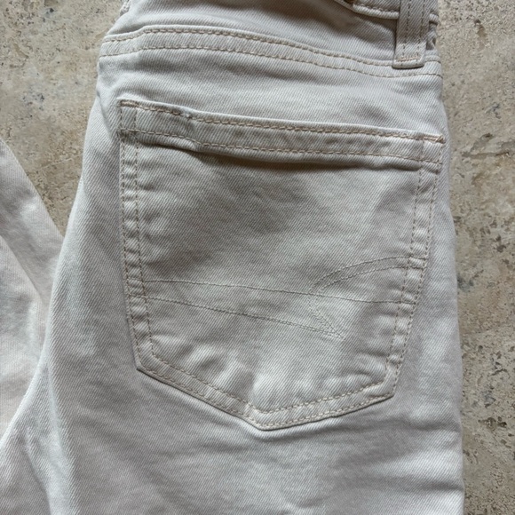 American Eagle off white Stovepipe jeans size 00 - Picture 3 of 5